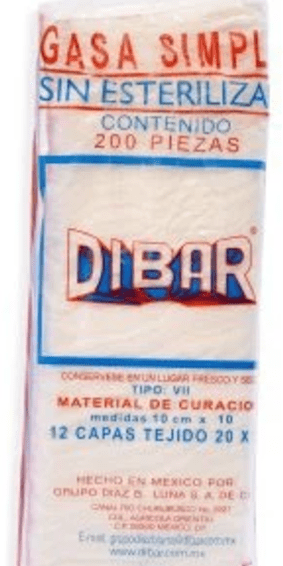 12 capas sin esterilizar