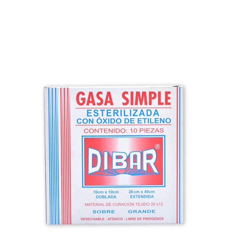 Gasa simple esterilizada