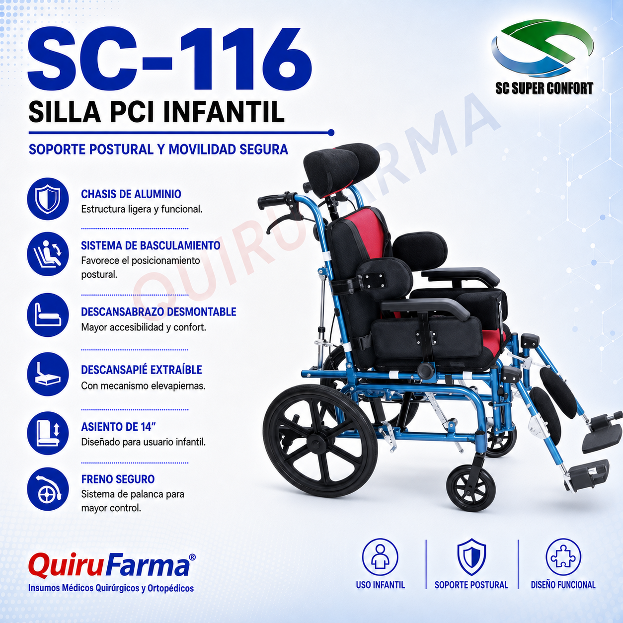 Silla PCI Infantil SC-116