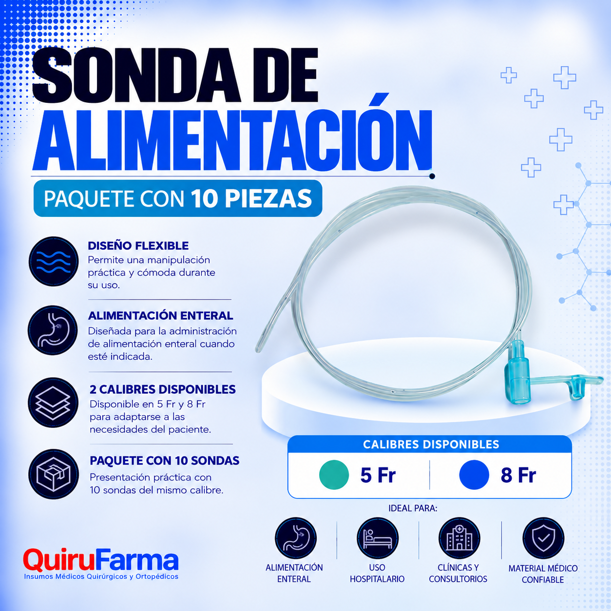 Sonda de Alimentación | Paquete con 10 Piezas – Quirufarma