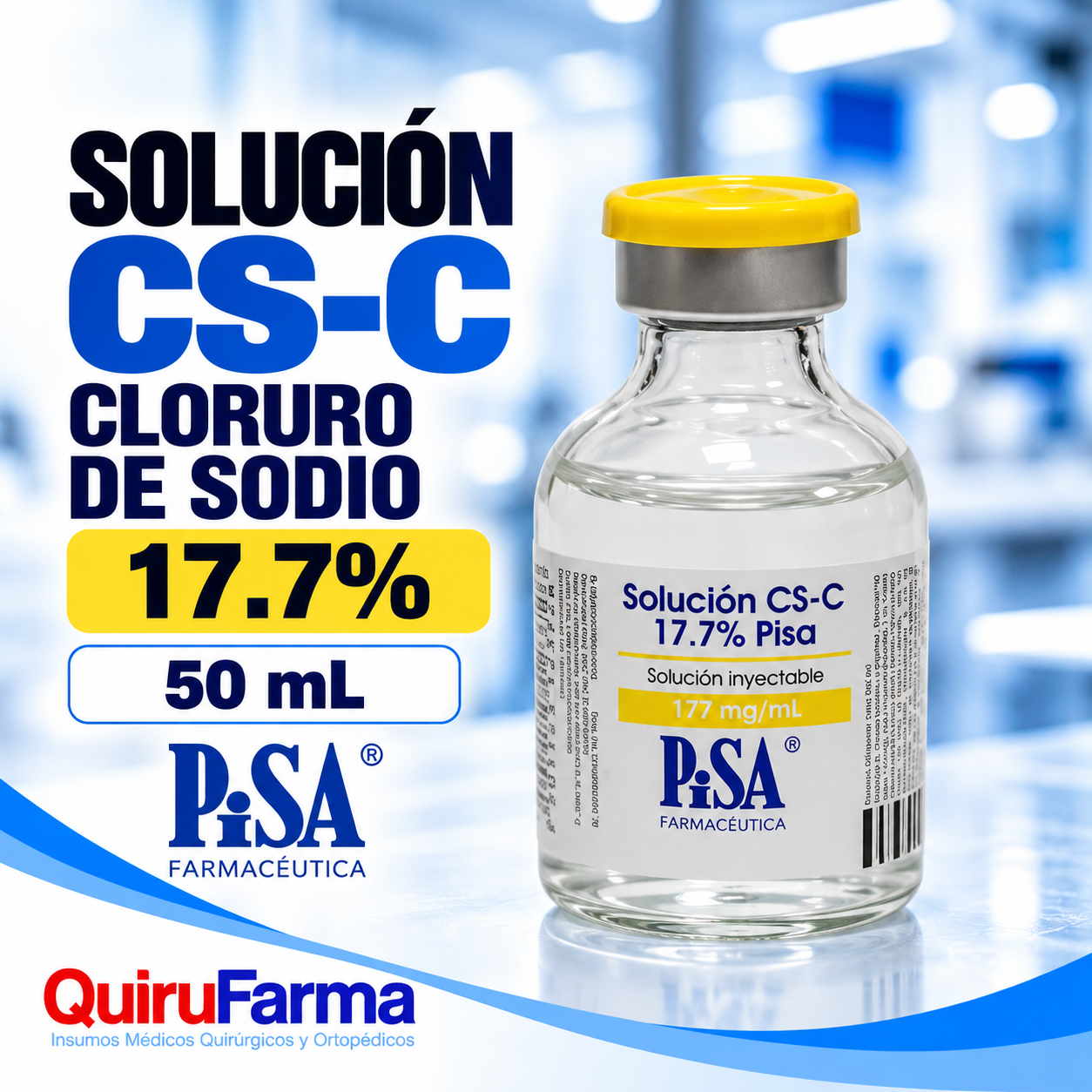 Solución CS-C Cloruro de Sodio 17.7% PiSA 50 ml